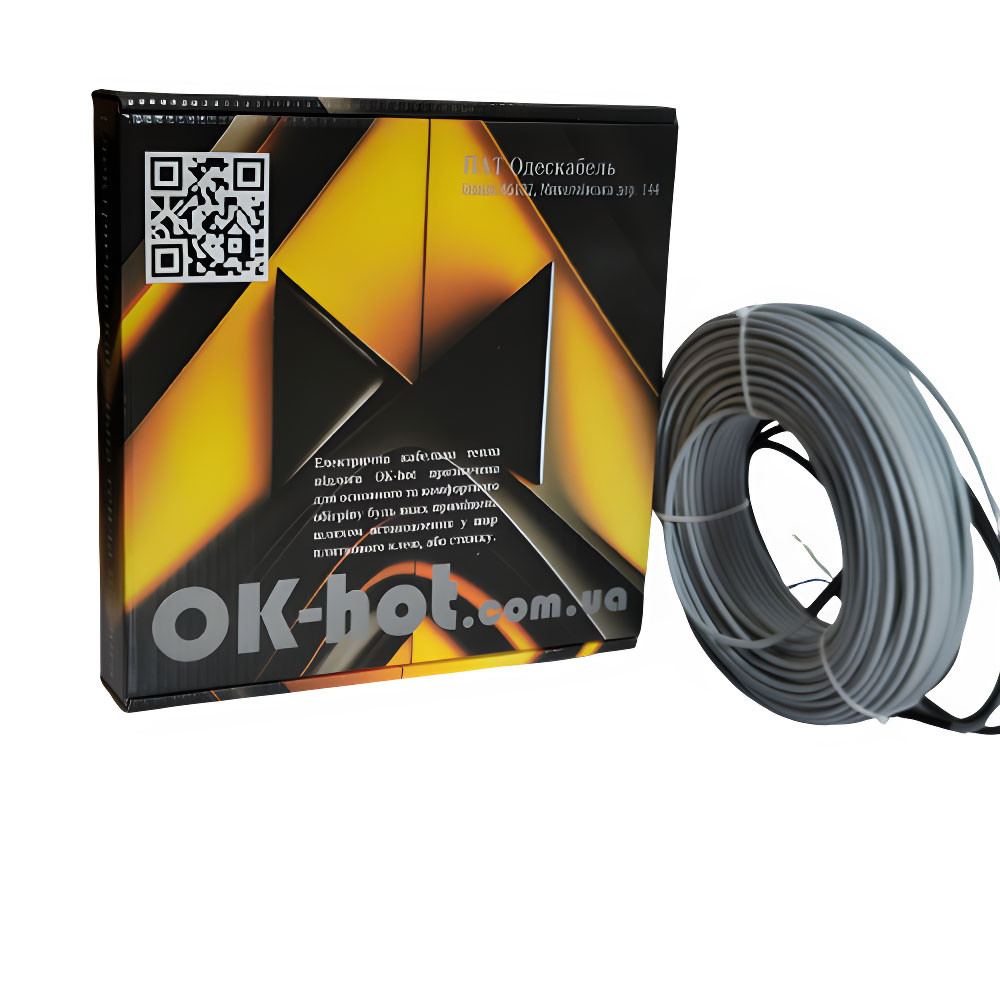Тепла підлога Одескабель OK-hot двожильний кабель 2576 Вт 151м
