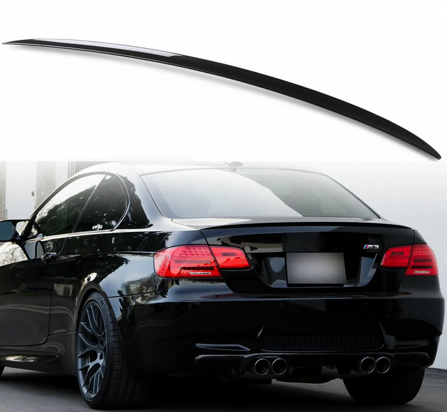 Спойлер багажника BMW 3 E92 стиль М3 чорний глянсовий ABS-пластик, фото 1