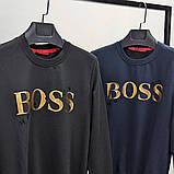 Чоловіча кофта світшот Hugo Boss CK8593 чорна, фото 3