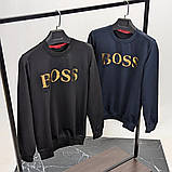 Чоловіча кофта світшот Hugo Boss CK8593 чорна, фото 4