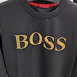 Чоловіча кофта світшот Hugo Boss CK8593 чорна, фото 7