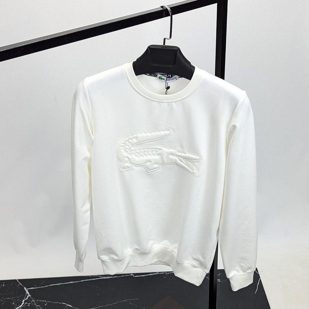 Чоловіча кофта світшот Lacoste CK8589 біла M, XXL, фото 1