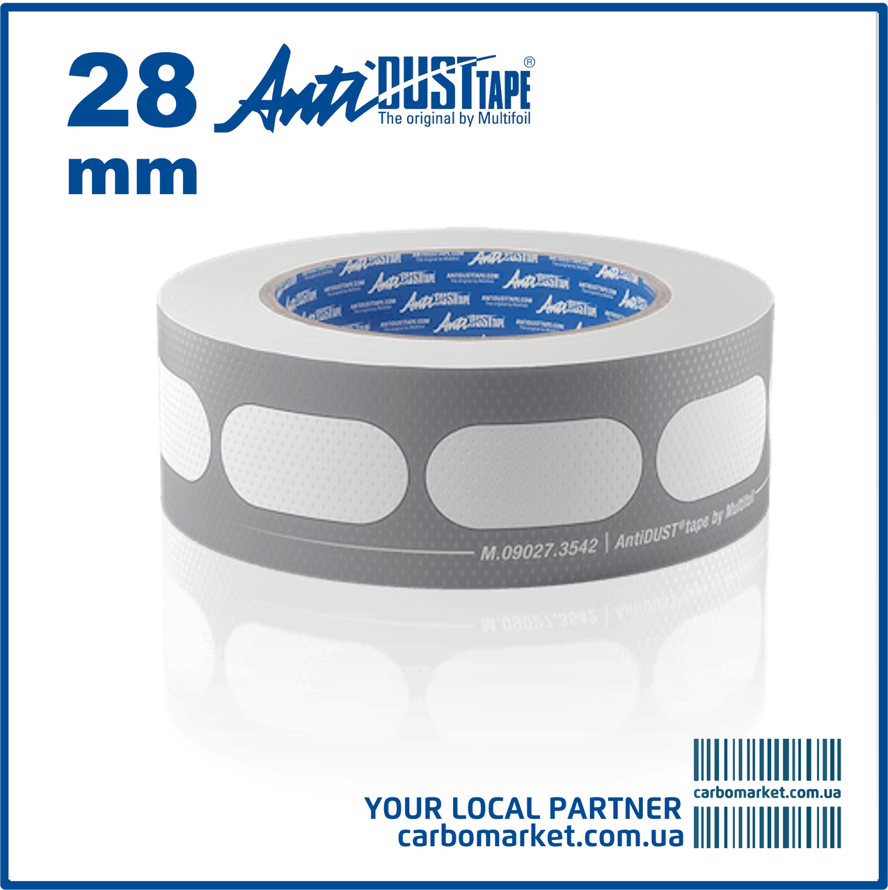 Стрічка для полікарбонату перфорована (вентиляційна) AntiDust AD3528 ширина 28 мм, фото 1