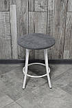 Табурет "Муза", стілець кухонний, стілець для кухні, металевий табурет із м'яким сидінням, фото 3