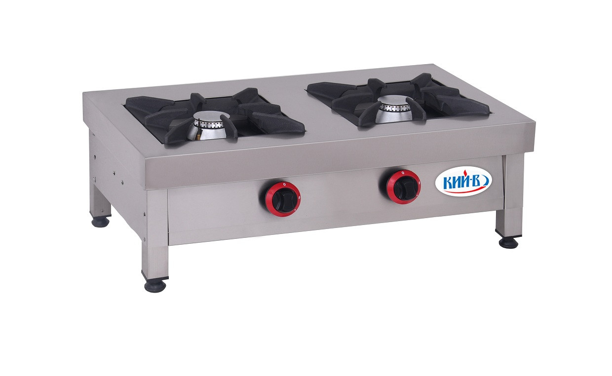 Професійна газова плита на 2 конфорки KИЙ-В ПГ-2Н-Б (під балонний газ)