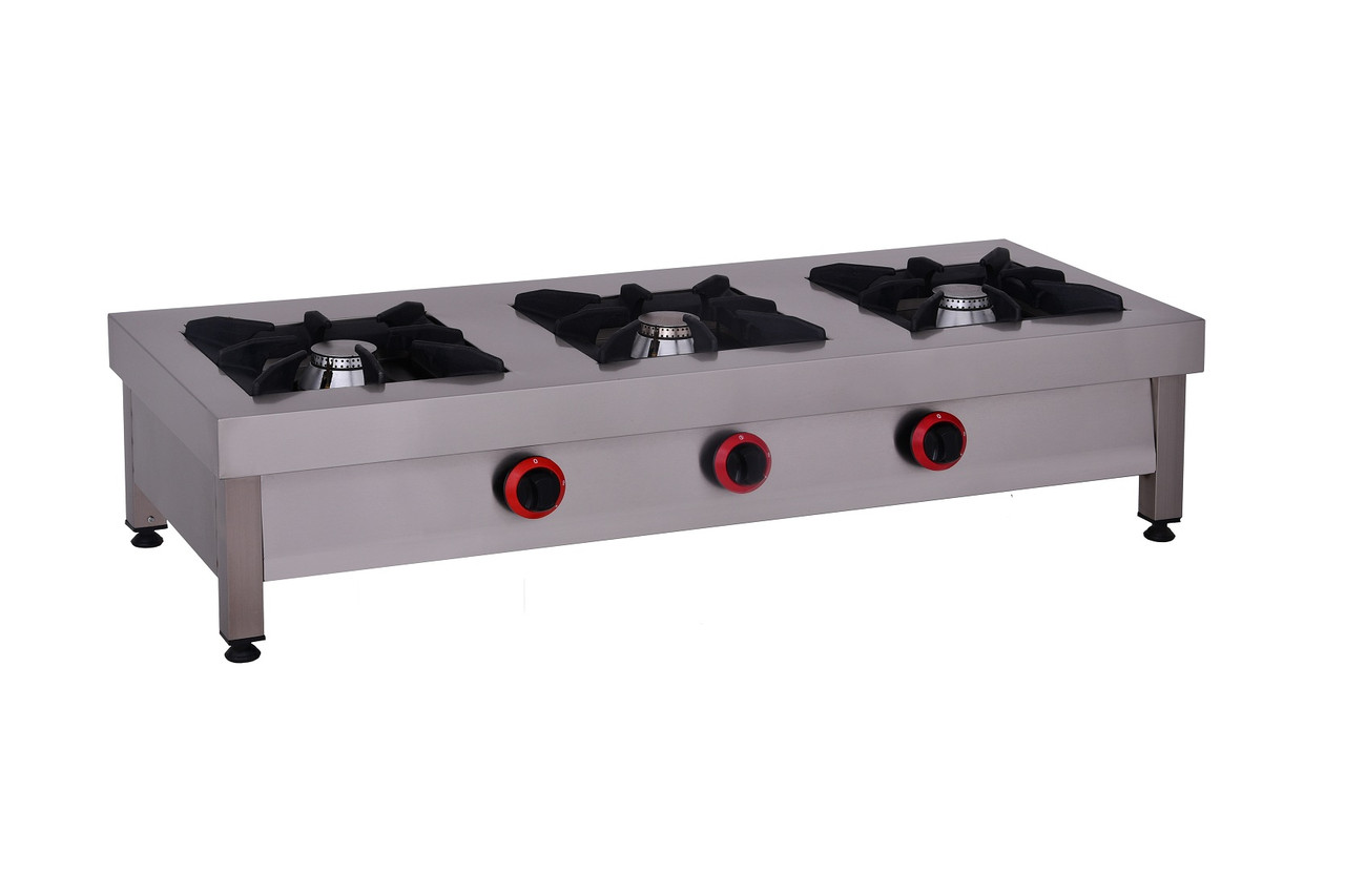 Професійна газова плита на 3 конфорки KИЙ-В ПГ-3Н-Б (під балонний газ)