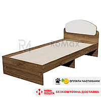 Односпальне стандартне ліжко 90х200 ДСП "Luna" без ящиків 94х204х84 підліткове, дитяче ліжко