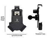 Антивібраційний Мототримач телефону Cliff Top Металеве кріплення кронштейн телефону на дзеркало мотоцикла, фото 5