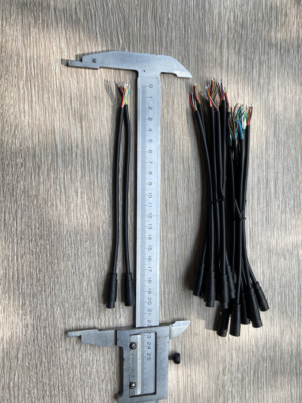 Комплект Герметичний роз'єм М8 на 6 контактів.Роз'єм JULET для електровелосипеда,скутера, передавача сигналу IP65