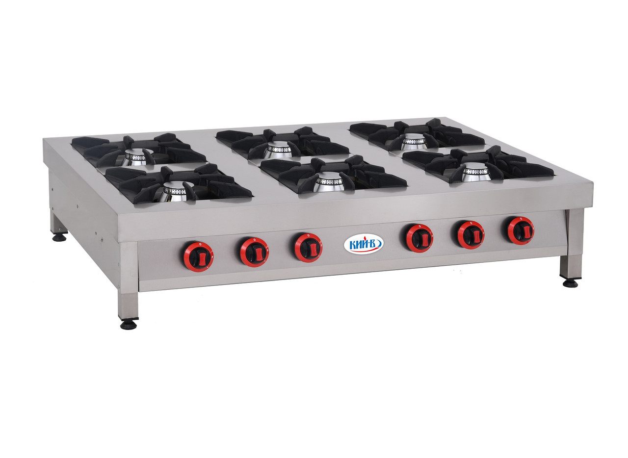 Професійна газова плита на 6 конфорок KИЙ-В ПГ-6Н-Б