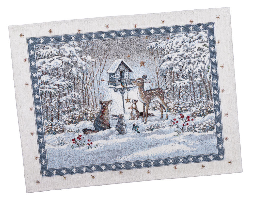 Серветка Новорічна під тарілку, гобеленова Limaso, фото 1