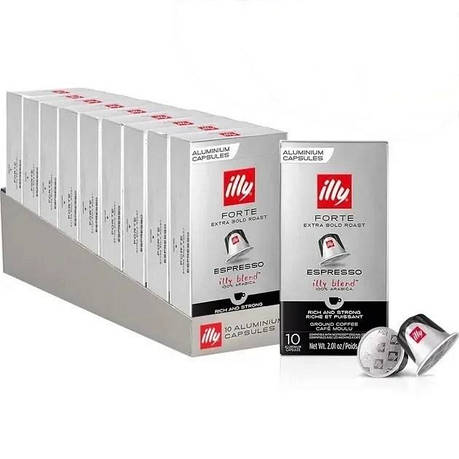 Кава в капсулі Illy Forte Espresso, 10 уп. (100 кава-капсул) Nespresso, фото 1