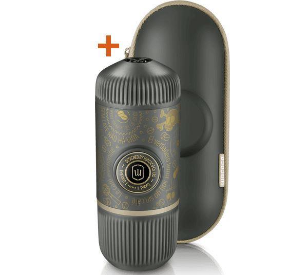 Wacaco Nanopresso Dark Souls Grey + кейс – портативна кавоварка, мелена кава