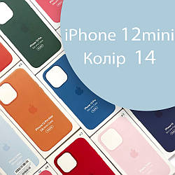 Чохол Silicone case для iPhone 12 mini оригінал (голубий cloud blue №14)
