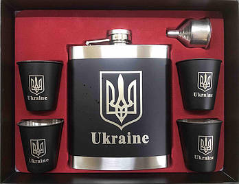 Набір фляга з чарками великий FLG 18/603 UKR