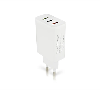 Зарядний пристрій 220В 2,4А USBx3 Travel Charger 27-222/ 7343 (500)