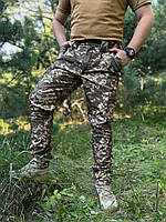 Штани піксель на флісі softshell зимові військові штани зсу софтшел