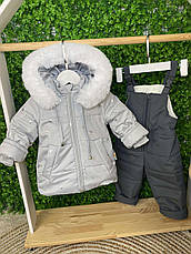 Зимовий дитячий теплий костюм розмір 92 курточка та штанці, фото 2