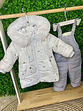 Зимовий дитячий теплий костюм розмір 92 курточка та штанці, фото 4