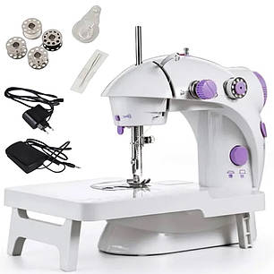 Портативна швейна машинка зі столом Mini Sewing SM202A/ Мінішвейна машинка, фото 1