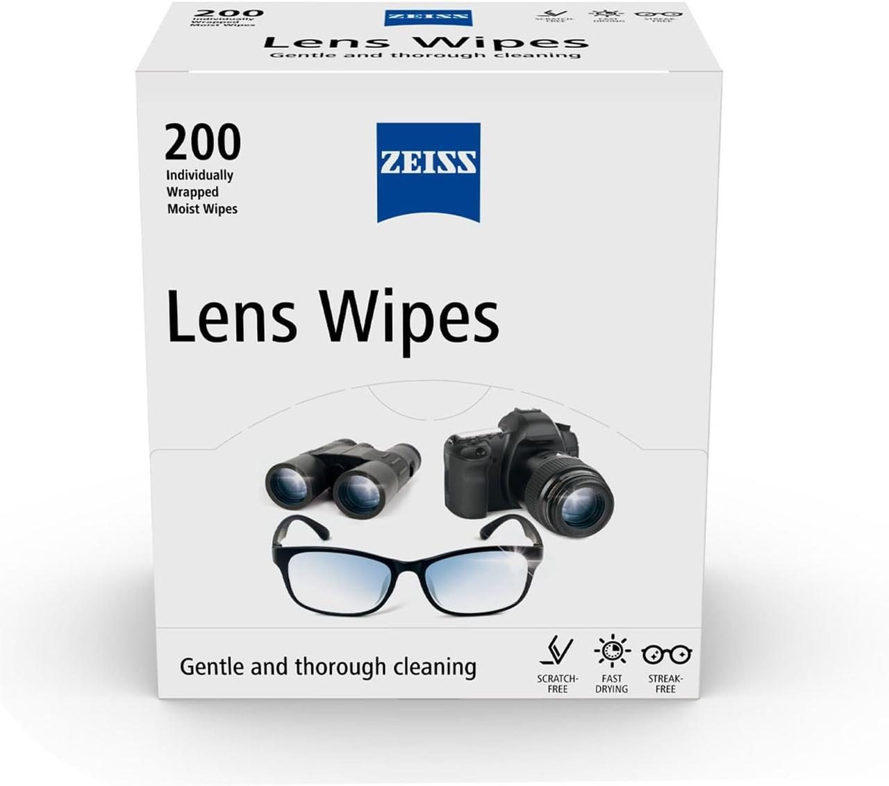 Серветки для очищення лінз і догляду за окулярами й оптикою Carl Zeiss (200шт)