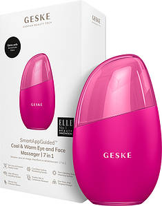 Масажер для очей і обличчя GESKE Cool & Warm Eye and Face Massager 7 в 1 бузковий