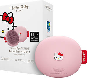 Щітка для обличчя GESKE Facial Brush 3 в 1 by Hello Kitty рожевий