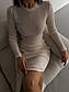 Спідковий костюм в'язаний спідниця олівець міді та лонгслів 14KO3734, фото 2