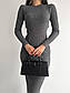 Спідковий костюм в'язаний спідниця олівець міді та лонгслів 14KO3734, фото 6