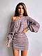 Тепле плаття туніка коротке з вільним верхом (р. S, M) 66PL5849Е, фото 6
