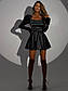 Коротке чорне плаття з сіткою зі стразами та пишною спідницею (р. S, M) 66PL5853Е, фото 3