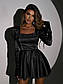 Коротке чорне плаття з сіткою зі стразами та пишною спідницею (р. S, M) 66PL5853Е, фото 7