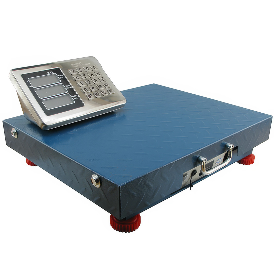 Безпровідні ваги торгові ACS OPERA OP600 600kg WIFI 55x65 см Сині Електронні торгові ваги, фото 1