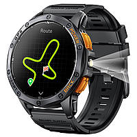 Умный смарт часы Smart GPS Max ArmyGreen с GPS, мониторингом стресса и 2 ремешками