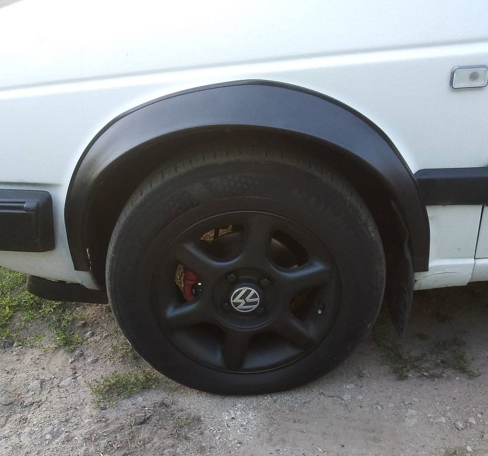 Накладки на арки (4 шт, чорні) для Volkswagen Golf 2