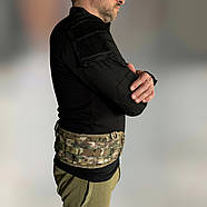 Пояс розвантажувальний з Моллі, Олива, WINTAC, Cordura 1000D, варбелт, покращений тактичний бойовий пояс, розвантаження поясне Multicam, Мультикам, Мультикам, фото 3