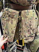 Напашник тризонний 1-го класу захисту, Піксель, фартух напашник, сумка фартух з балістичним пакетом Поліетиленові пластини, Мультикам, фото 10