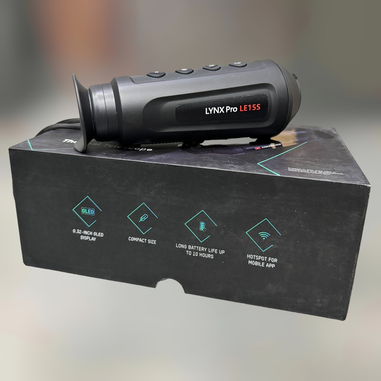 Тепловізор HikMicro Lynx LE15S, 15 мм, 750 м, Wi-Fi, стадіометричний далекомір, відеозапис (HM-TS02-15S1G/W-LE15S)