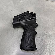 Рукоятка пістолетна для Saiga 12, DLG Tactical (DLG-089 black), колір Чорний, з відсіком і гніздами для ременя, фото 7