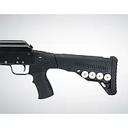 Рукоятка пістолетна для Saiga 12, DLG Tactical (DLG-089 black), колір Чорний, з відсіком і гніздами для ременя, фото 9