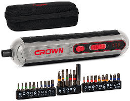 Викрутка акумуляторна CROWN CT22053-TB з набором EHA