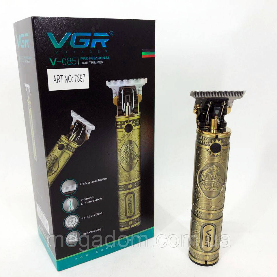 Тример для тіла чоловічий топ VGR V-085, Акумуляторний універсальний тример EZ-201 для стрижки