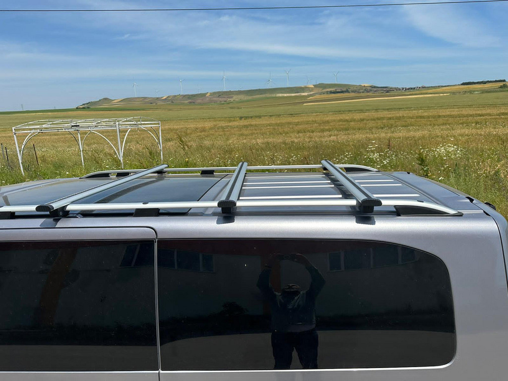 Перемички для рейлінгів під ключ Skyport (2 шт) (Тільки для рейлінгів Skyport) до 160 см, Чорні від VLF комп., фото 1