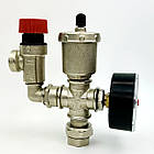 Група безпеки котла MF-X15 (1.5bar) з манометром 1/2"-3/4" ITAP KVANT, фото 5