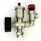 Група безпеки котла MF-X15 (1.5bar) з манометром 1/2"-3/4" ITAP KVANT, фото 3