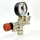 Група безпеки котла MV-X15 манометр V63 підкл. 1/2"-3/4",1.5bar (50кВт) ITAP KVANT, фото 4