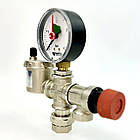 Група безпеки котла MV-X15 манометр V63 підкл. 1/2"-3/4",1.5bar (50кВт) ITAP KVANT, фото 5