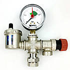 Група безпеки котла MV-X15 манометр V63 підкл. 1/2"-3/4",1.5bar (50кВт) ITAP KVANT, фото 2