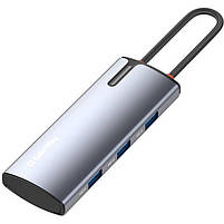 USB-хаб ColorWay USB-C 5-в-1 Type C PD 100W/USB3.0х3/HDMI 4К (CW-HUB01), фото 4