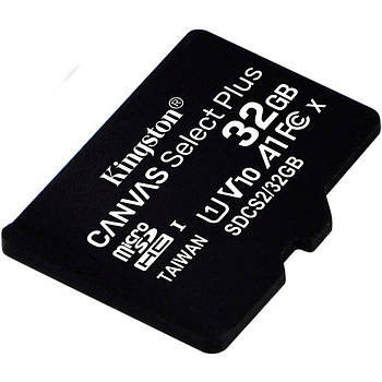 Карта пам'яті 32GB Kingston microSDHC Canvas Select Plus (UHS-I) C10 (SDCS2/32GBSP)